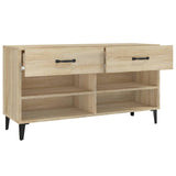 Shoe Cabinet Sonoma Oak 102x35x55 cm Engineered Wood 812828