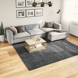 Rug OVIEDO Short Pile Anthracite 240x240 cm 375474