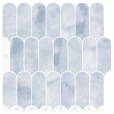 Feather Tile 20 pcs Light Blue 30 x 30 cm Polyurethane and PET 42046205