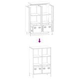 Highboard Anthracite 68x39x103.5 cm Steel 851384
