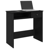 Desk Black 80x40x75 cm Engineered Wood 860473