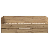 Daybed with Headboard Artisan Oak 90 x 200 cm Engineered Wood 3333994
