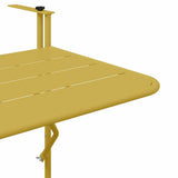 Hanging Balcony Table Folding Gold 60 x 39 x 65 cm Steel 42008076