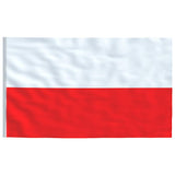 Poland Flag and Pole 5.55 m Aluminium 3147133