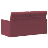 2 Seater Sofa Wine Red 150 x 81 x 82 cm Fabric 42041076