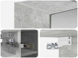 Bathroom Mirror Cabinet Concrete Grey 60 x 14.5 x 50 cm 889082