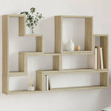 Wall Shelf Sonoma Oak 96x12x64 cm Engineered Wood 840802