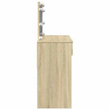 Dressing Table with LED Sonoma Oak 100x40x120 cm 848208