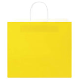 Paper Bags 250 pcs with Handles Yellow 32x22x28 cm 4101792