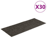 Stair Mats Self-adhesive 30 pcs 60x25 cm Anthracite Rectangular 3365711