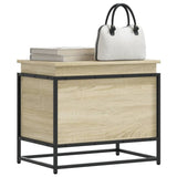 Storage Box with Lid Sonoma Oak 60x40x51.5 cm Engineered Wood 848795