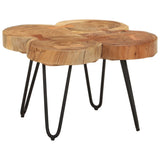 Coffee Table 36 cm 4 Trunks Solid Wood Acacia 353301