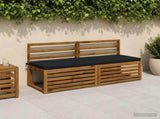 2-Piece Bench Cushions SOEST 2 pcs 100% Polyester Dark Blue 949441