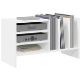 Record Cabinet White 78.5 x 35 x 45 cm Engineered Wood 891072