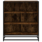 ZNTS Sideboard Smoked Oak 68x35x76 cm Engineered Wood and Metal 848976