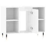 Bathroom Cabinet High Gloss White 80x33x60 cm Engineered Wood 831622