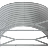 Garden Raised Bed Galvanised Steel 396x100x68 cm Anthracite 319076