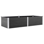 Garden Raised Bed 250x100x54 cm WPC Grey 49059