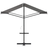 Free Standing Awning Grey 4 x 3 m Polyester 42033632