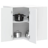 Kitchen Wall Corner Cabinet Porto White Engineered Wood 854097
