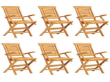 7 Piece Garden Dining Set Solid Wood Teak 3155002