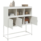 ZNTS Sideboard White 100.5x39x107 cm Steel 846595