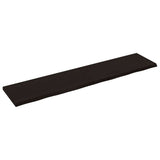 Table Top Dark Brown 180x40x cm Treated Solid Wood Oak 3156452