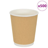 Paper Coffee Cups 500 pcs 8oz 200ml Brown 4102799