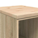 Garage Storage Cabinet Sonoma Oak 40x51x85 cm Solid Wood Pine 860537