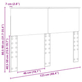 Headboard Sonoma Oak Engineered wood 888322