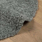 Shaggy Rug PAMPLONA High Pile Modern Green 160 cm 375312