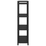 Bookshelf Black Oak 80 x 30 x 120 cm Engineered Wood 868419