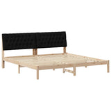 Bed Frame with Upholstered Headboard Brown 200 x 200 cm 3394380