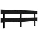 Bed Frame without Mattress Black 200x200 cm Solid Wood Pine 3193295