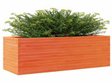 Garden Planter Wax Brown 110x40x46 cm Solid Wood Pine 3282451