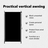 Outdoor Roller Blind 120x270 cm Anthracite 145936