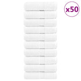 Premium Washcloths "SOLUND" 50 pcs White 15x21 cm 600 gsm 137115