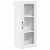 Wall Glass Cabinet PORTO White 40 x 31 x 100 cm Engineered Wood 885445