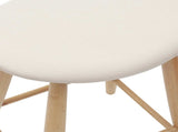 Dining Chairs 2 pcs Natural 46 x 37 x 63 cm Solid Rubber Wood 42020458