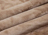 Throw Blanket Camel 220 x 240 cm Fleece 42016979