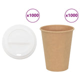 Paper Coffee Cups with Lids 1000 pcs 12oz 300ml 3325221