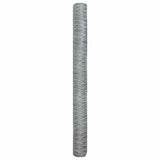 Hexagon Fence Silver 1.6 x 10 m Galvanised steel 42005659
