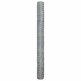 Hexagon Fence Silver 1.6 x 10 m Galvanised steel 42005659