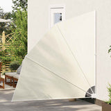 Collapsible Balcony Side Awning Cream 210x210 cm 41576