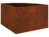 Corner Planter Rusty 60 x 60 x 50 cm Weathering steel 883667