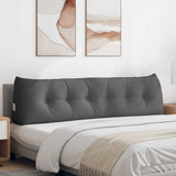 Back Pillow Dark Grey 180 x 24 x 50 cm Fabric 42014558