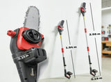 18V 8" Cordless Pole Chainsaw, 1.94m/2.56m Electric Chainsaw with 2 x 4.0Ah Batteries, Charger, Auto T3398P552553