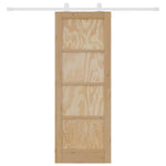Sliding Door Set ORKDAL Natural and white 73.5 x 198.5 cm 3333410