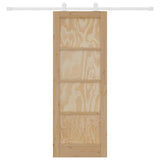 Sliding Door Set ORKDAL Natural and white 73.5 x 198.5 cm 3333410