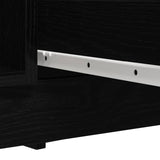 Sideboard with Drawers Black Oak 100.5x35x76 cm Engineered Wood 3328445